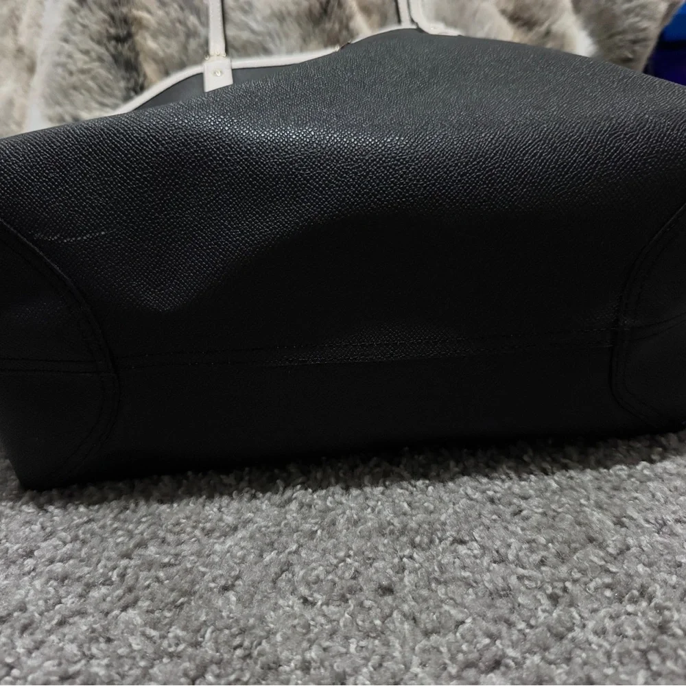 Coach Reversible City Tote in black and chalk white